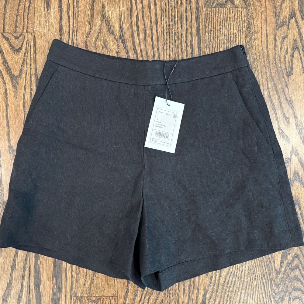 Theory High Waist Black Shorts - Size 4 - NWT
